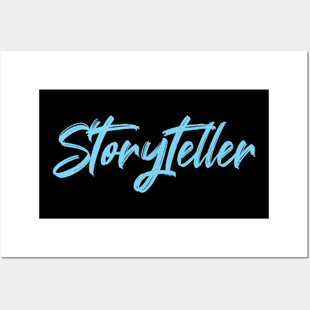 Storyteller (blue) Wall Art by EpicEndeavours